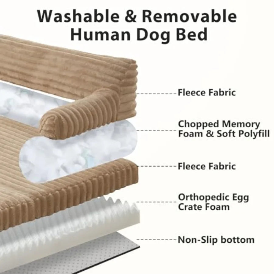 Cozy Human-Sized Pet Bed